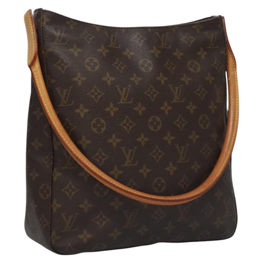 Louis Vuitton Looping, Brown, Canvas, shoulder