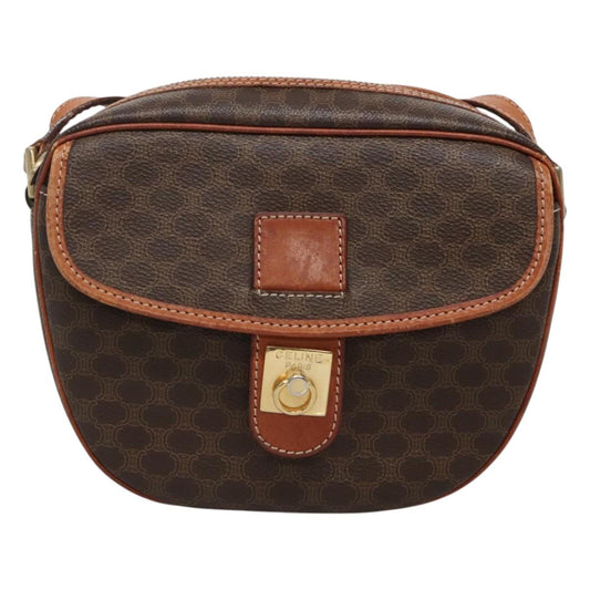 Céline Macadam, Brown, Canvas, shoulder