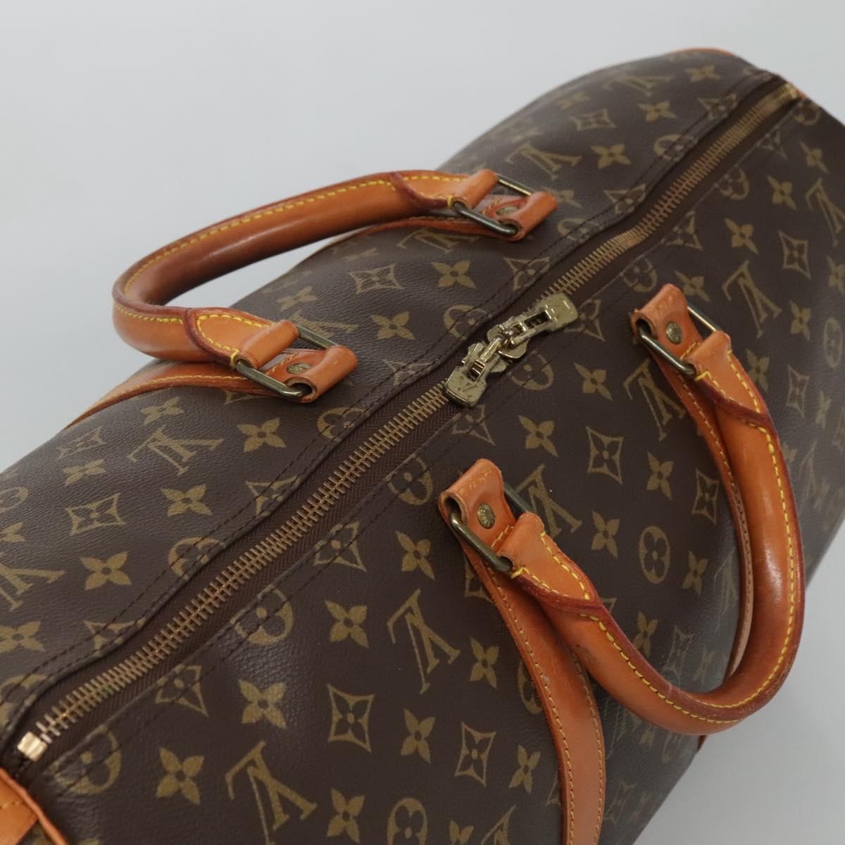 Louis Vuitton Keepall 50, Brown, Canvas, travel