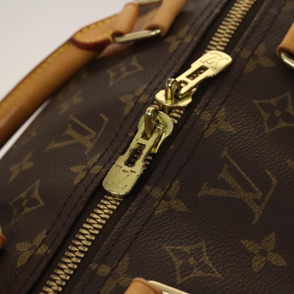 Louis Vuitton Keepall 60, Brown, Canvas, travel
