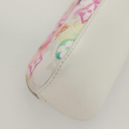 Louis Vuitton Trousse Elizabeth, White, Canvas, wallet