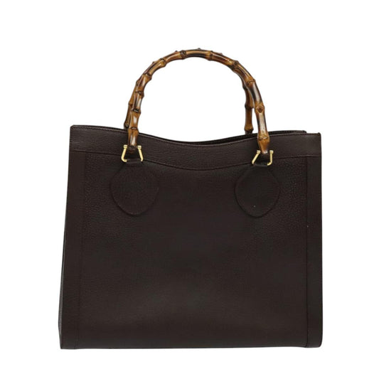 Gucci Bamboo, Brown, Leather, handbag