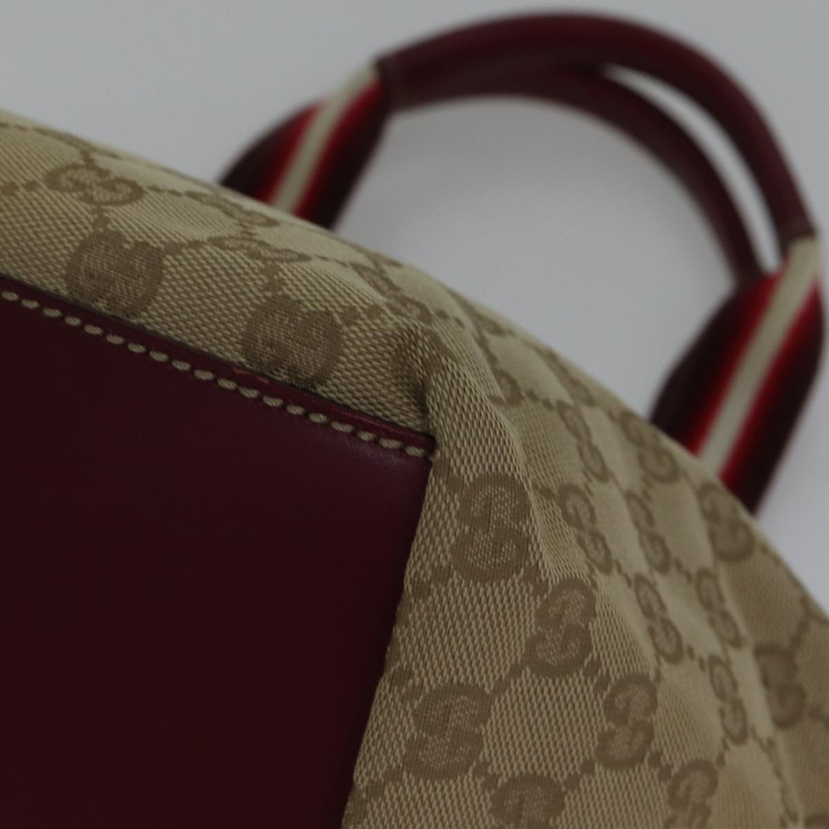 Gucci Sherry, Beige, Canvas, shoulder