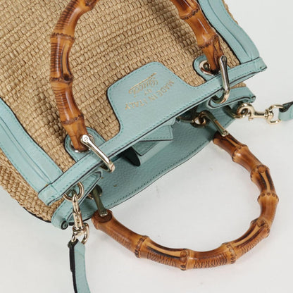 Gucci Bamboo, Beige, Leather, tote