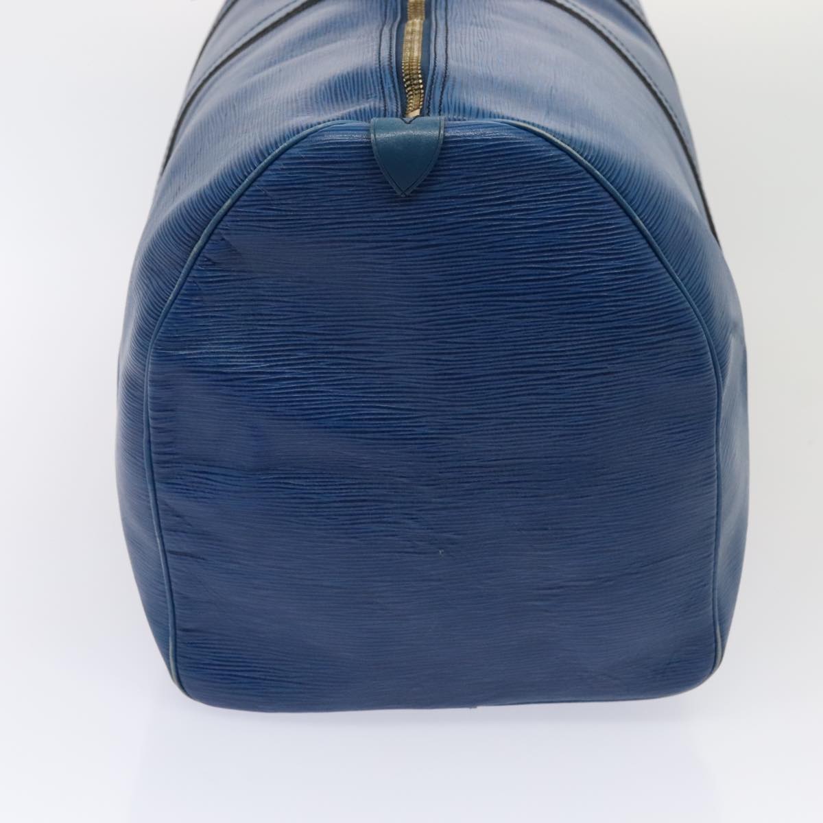 Louis Vuitton Keepall 55, Blue, Leather, travel