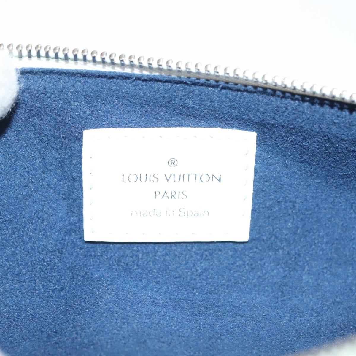 Louis Vuitton Trousse Elizabeth, White, Canvas, wallet