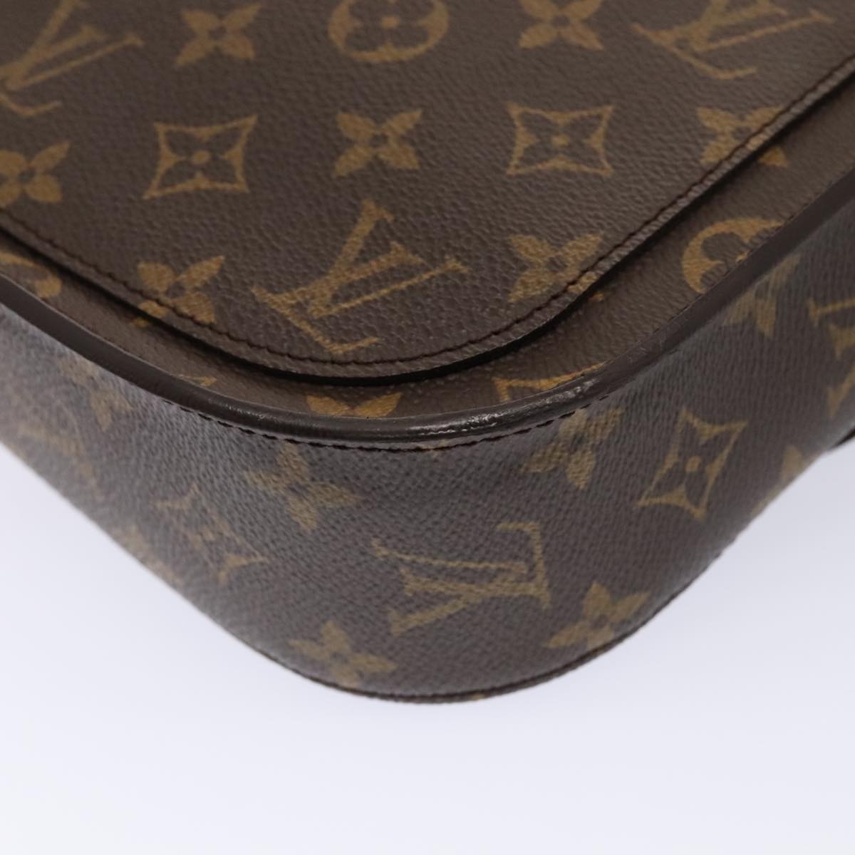 Louis Vuitton Saint Cloud, Brown, Canvas, shoulder