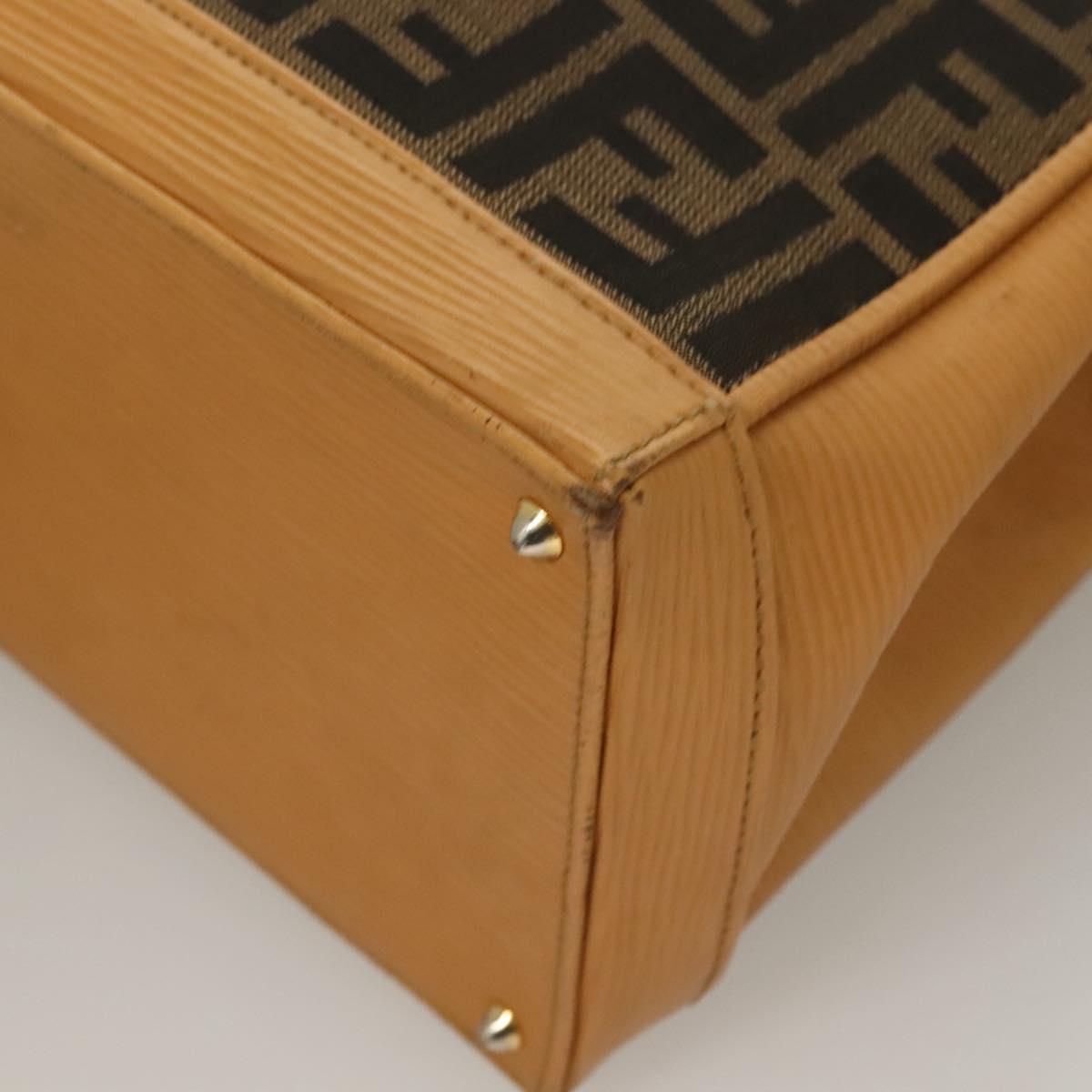 Fendi Zucca, Brown, Canvas, handbag