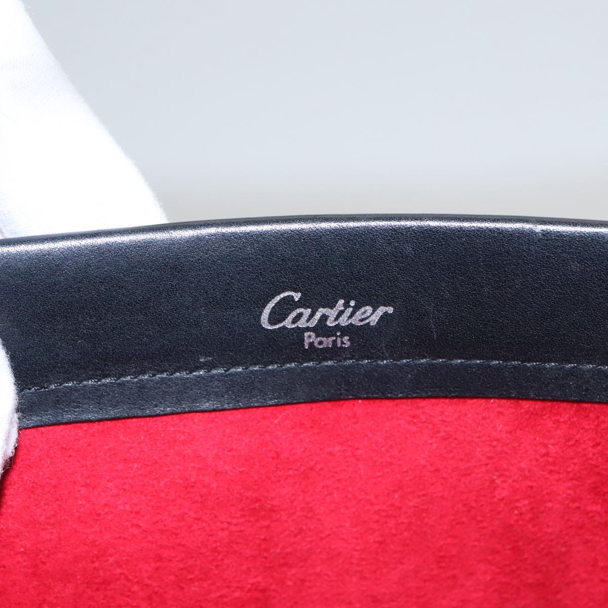 Cartier Trinity, Black, Leather, handbag