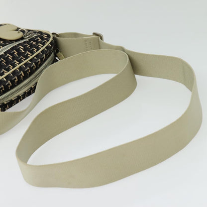 Chanel Clover, Black, Canvas, shoulder
