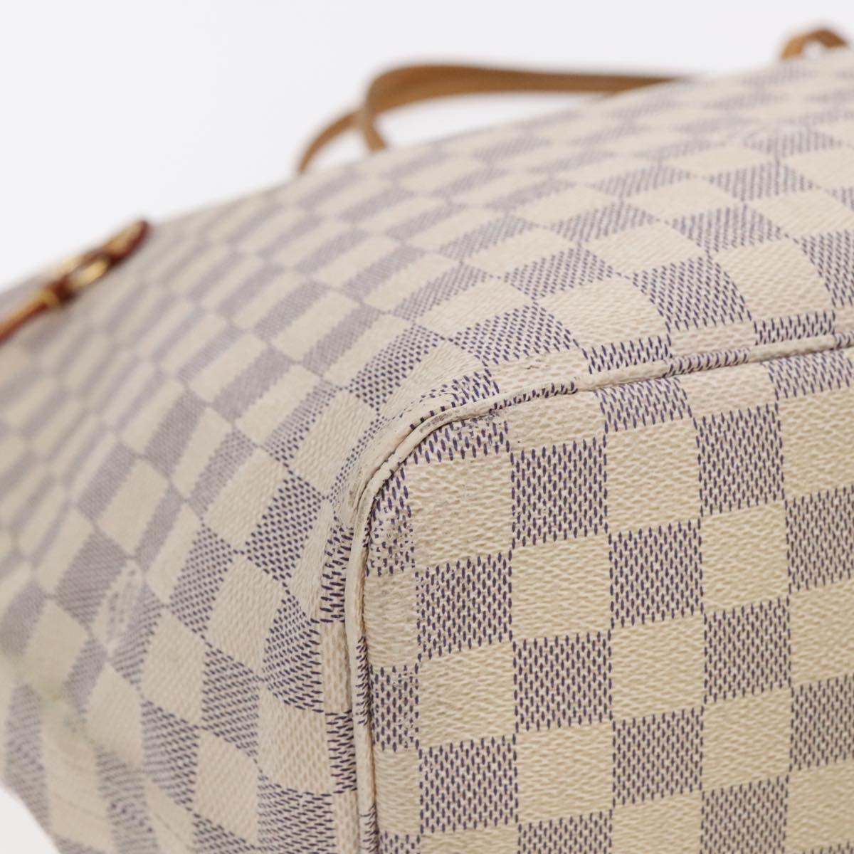 Louis Vuitton Neverfull GM, White, Canvas, tote