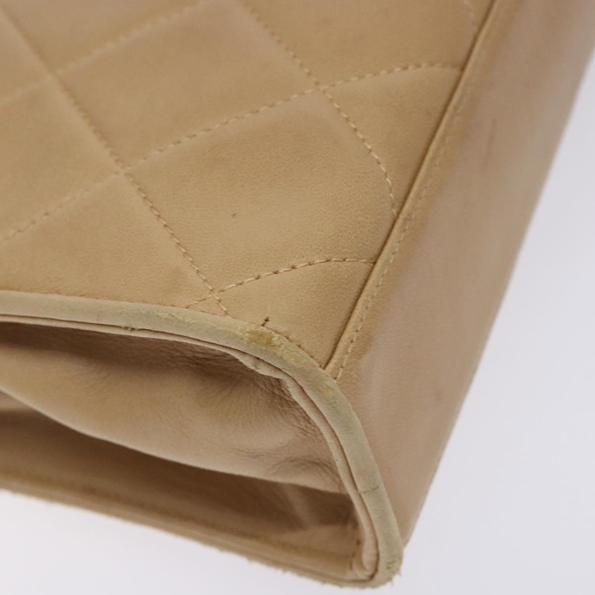 Chanel Camera, Beige, Leather, shoulder