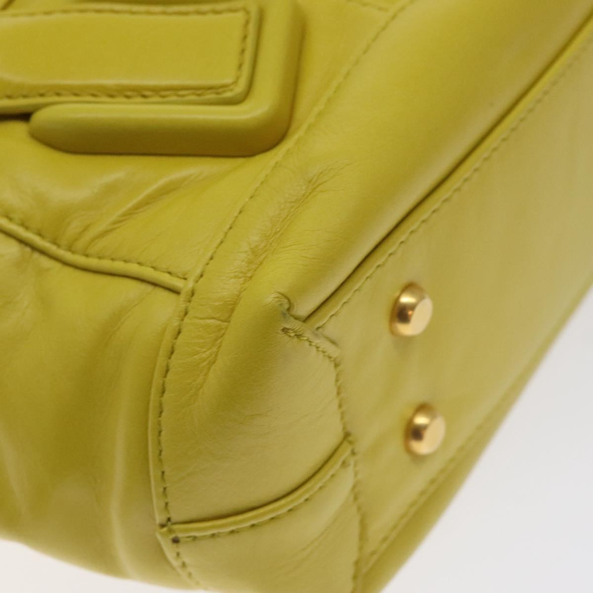 Bottega Veneta Arco, Yellow, Leather, shoulder