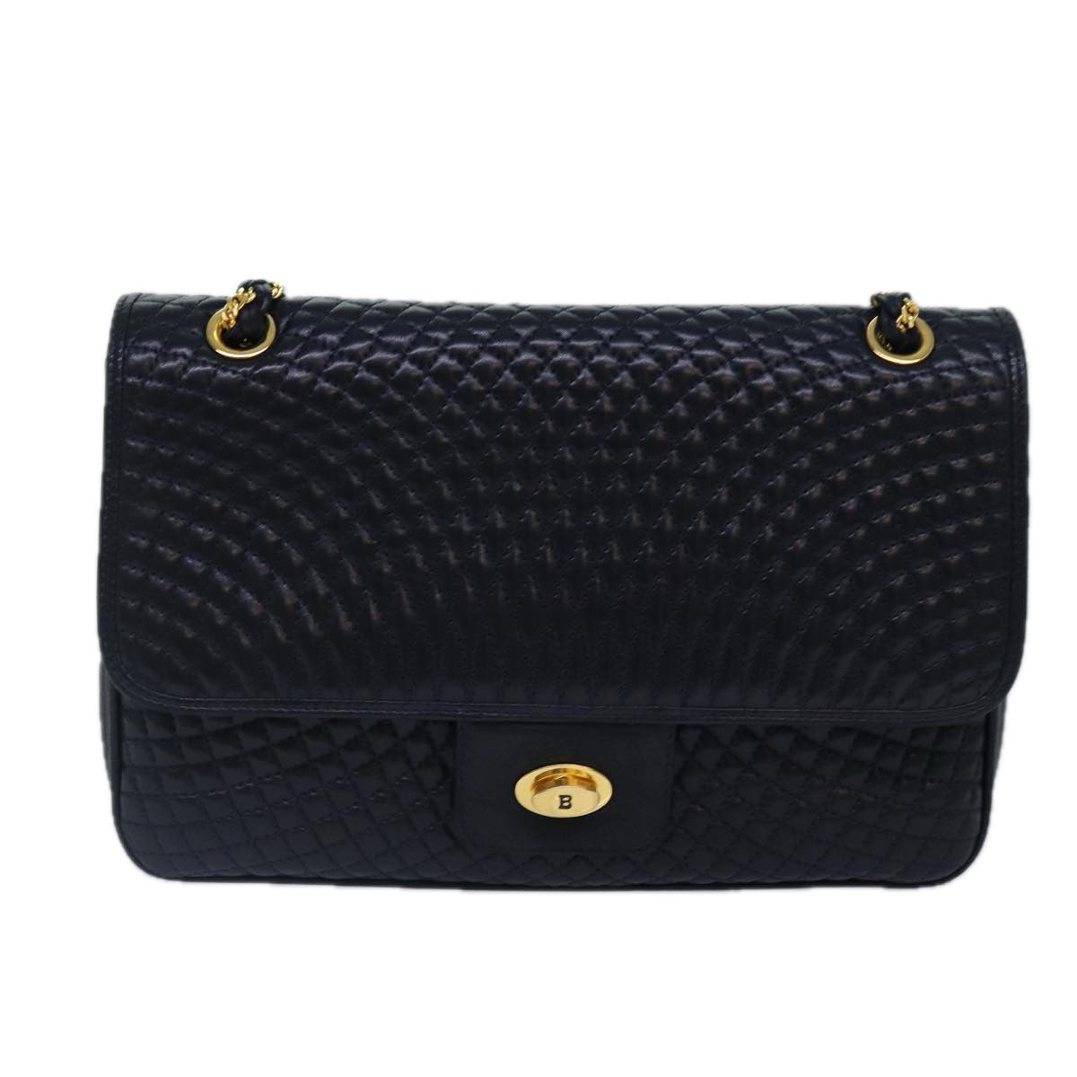 Bally --, Navy, Leather, shoulder