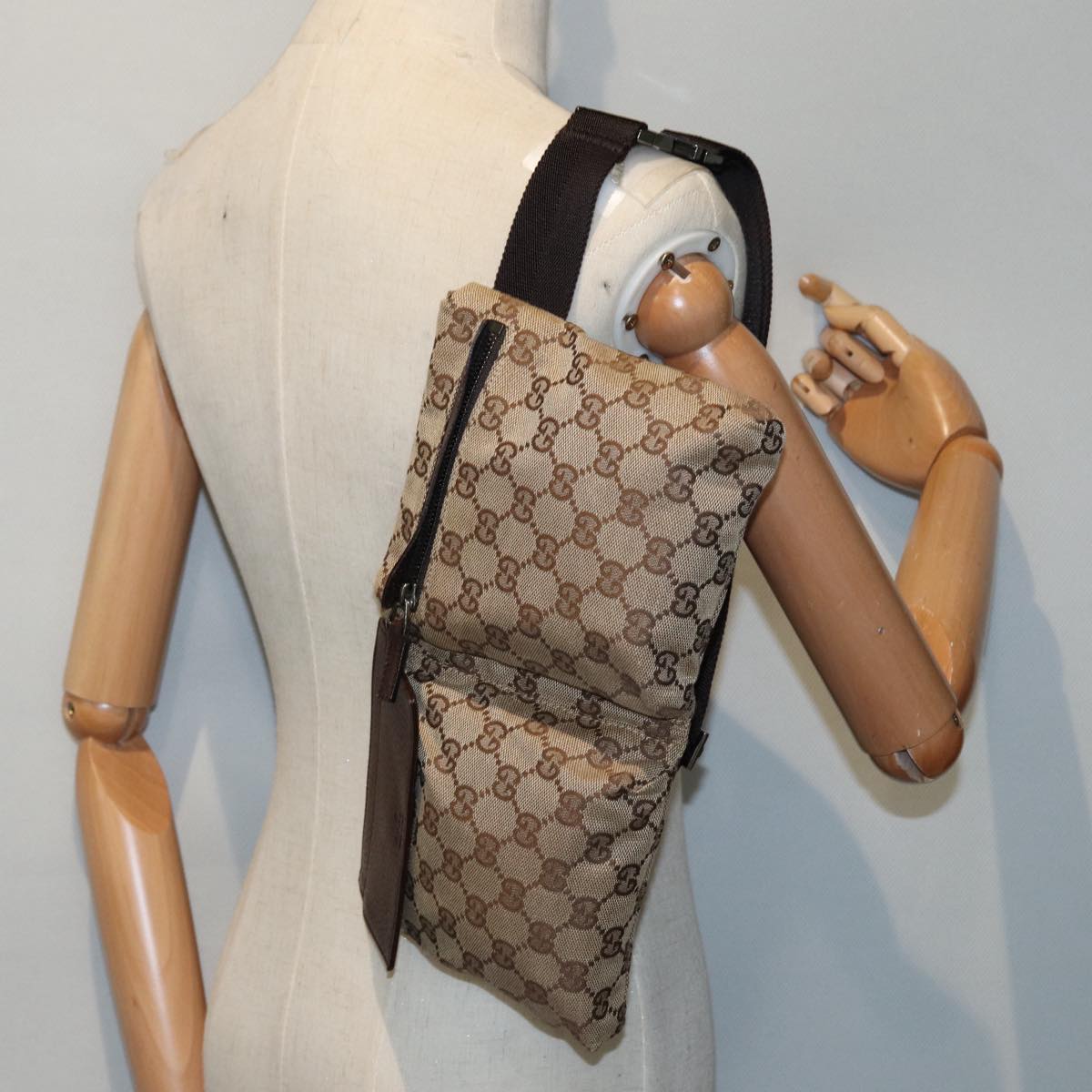 Gucci GG canvas, Beige, Canvas, shoulder