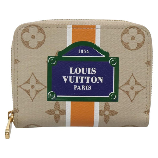 Louis Vuitton Zippy coin purse, Beige, Canvas, wallet