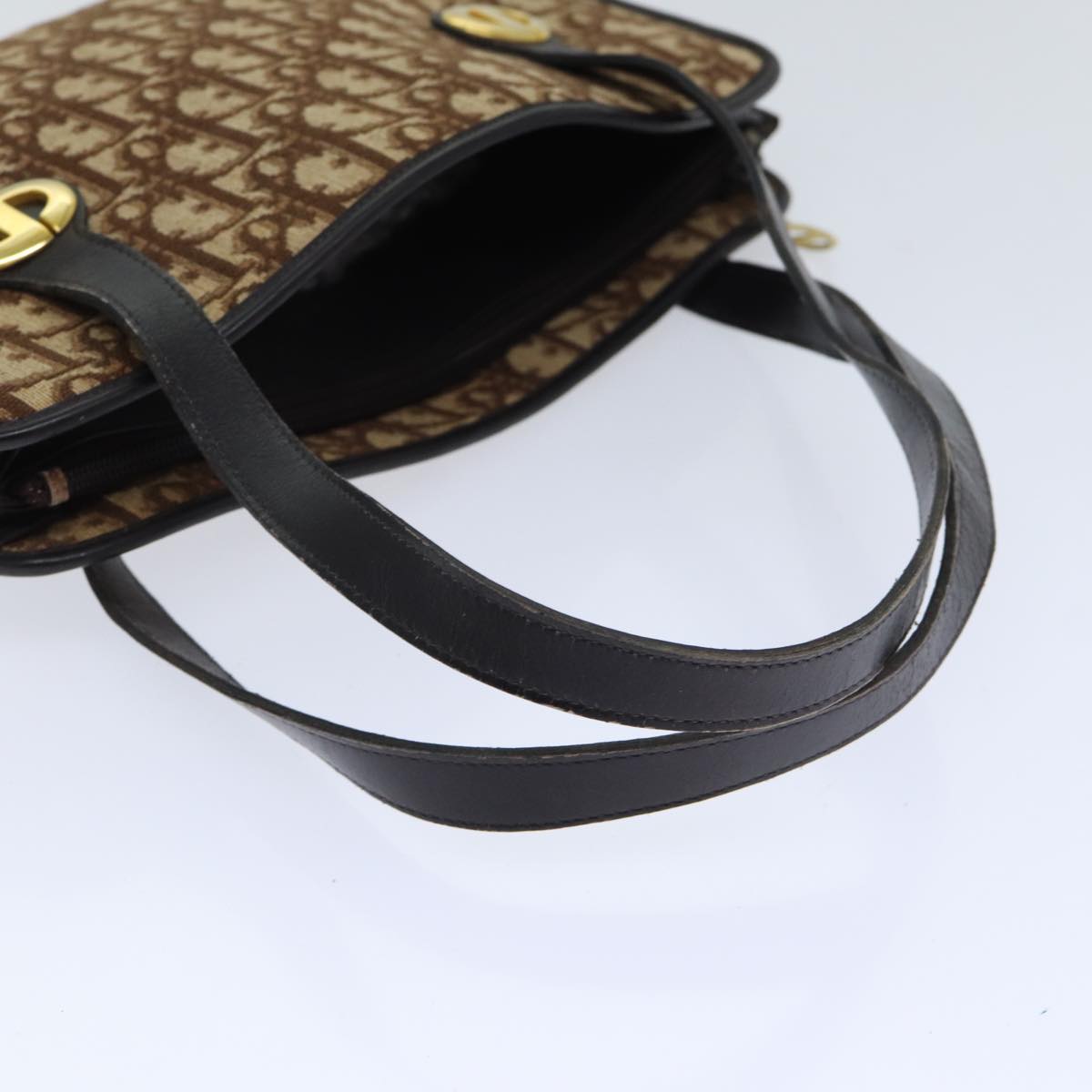 Dior 30 Montaigne, Brown, Canvas, handbag