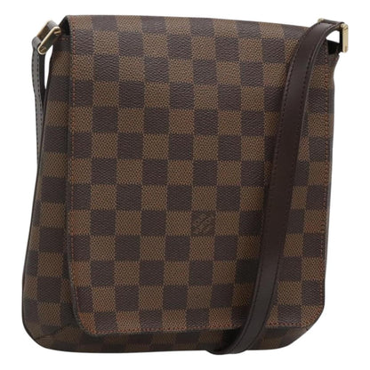 Louis Vuitton Musette Salsa, Brown, Canvas, shoulder