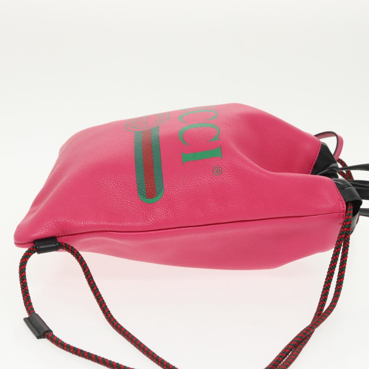 Gucci Drawstring, Pink, Leather, backpack