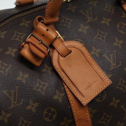 Louis Vuitton Keepall 60, Brown, Canvas, travel