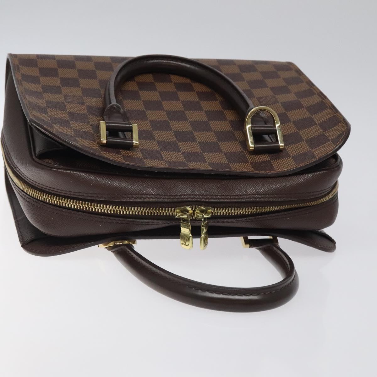 Louis Vuitton Triana, Brown, Canvas, handbag