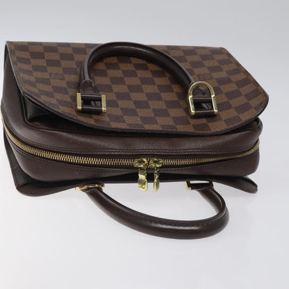 Louis Vuitton Triana, Brown, Canvas, handbag