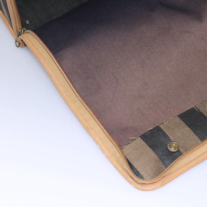 Fendi Pequin, Black, Canvas, travel