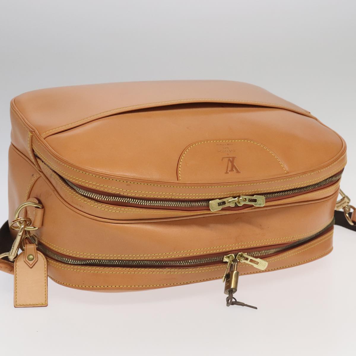 Louis Vuitton Reporter, Beige, Leather, shoulder