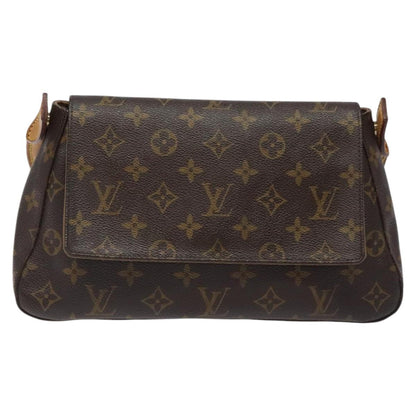 Louis Vuitton Mini looping, Brown, Canvas, shoulder