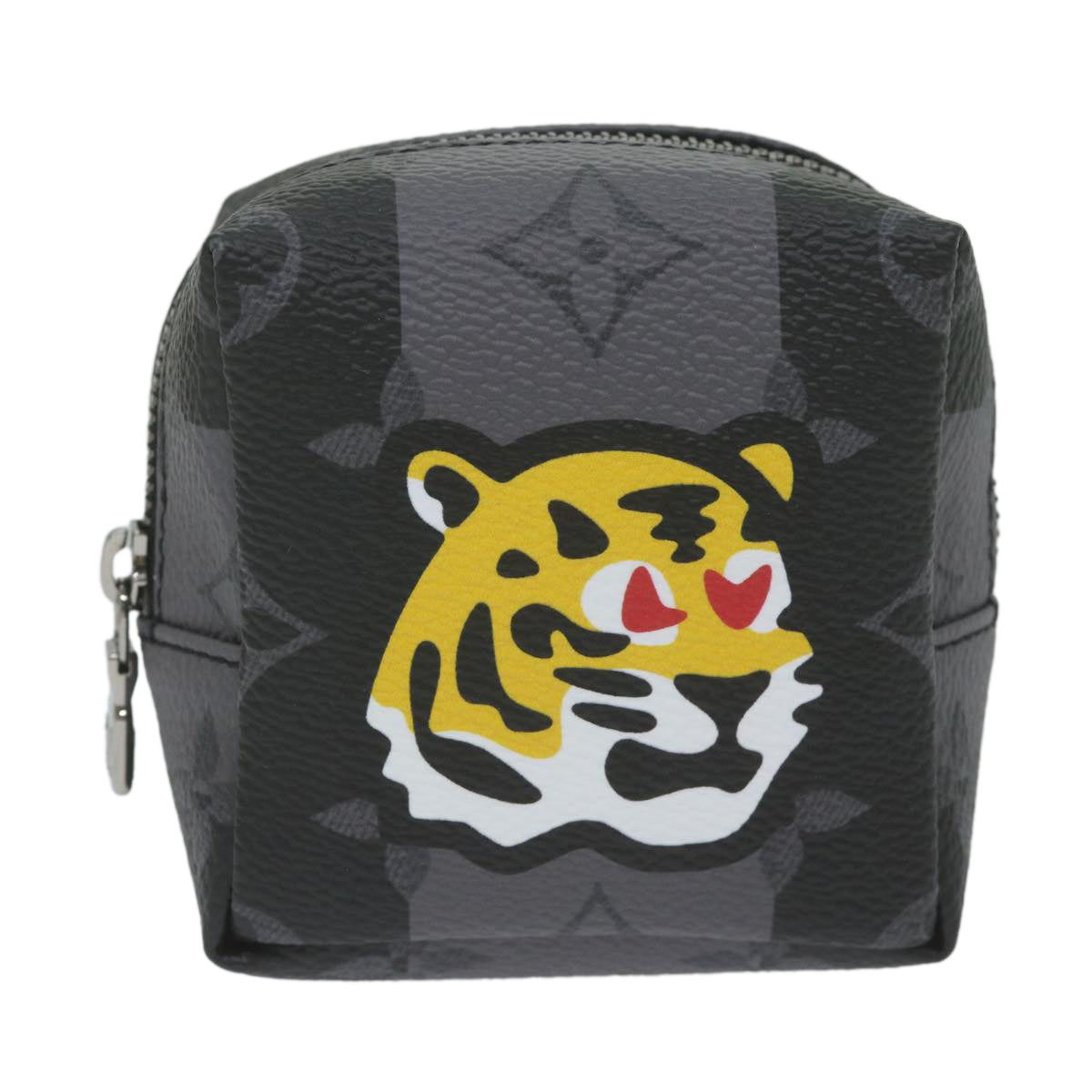 Louis Vuitton Tiger, Grey, Canvas, clutch