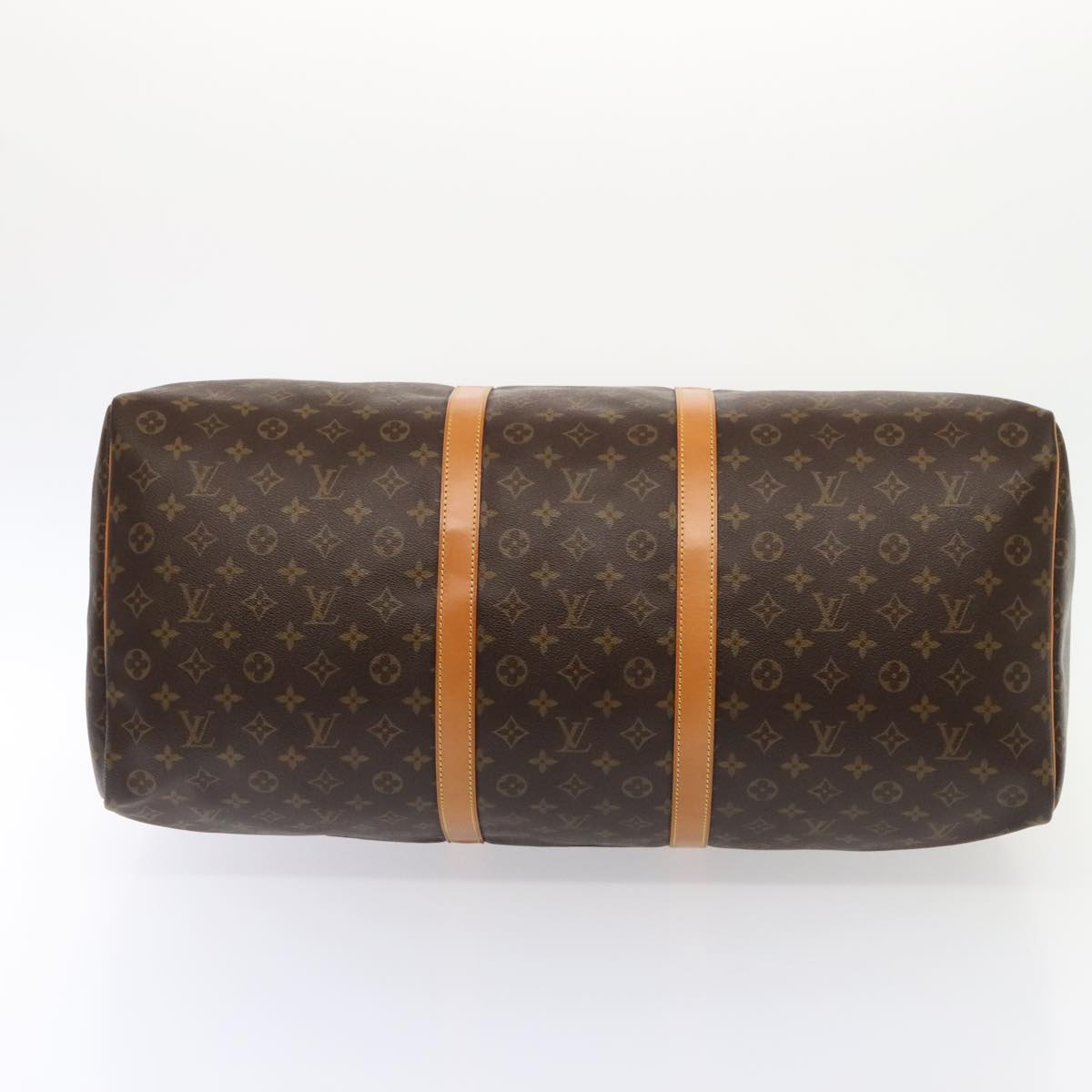 Louis Vuitton Keepall 60, Brown, Canvas, travel