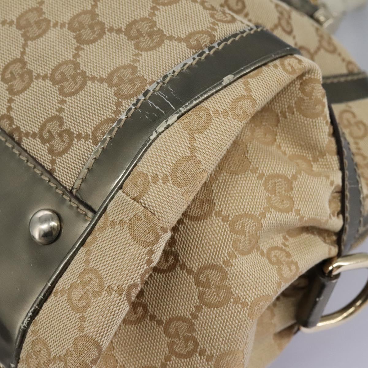 Gucci Bamboo, Beige, Canvas, handbag