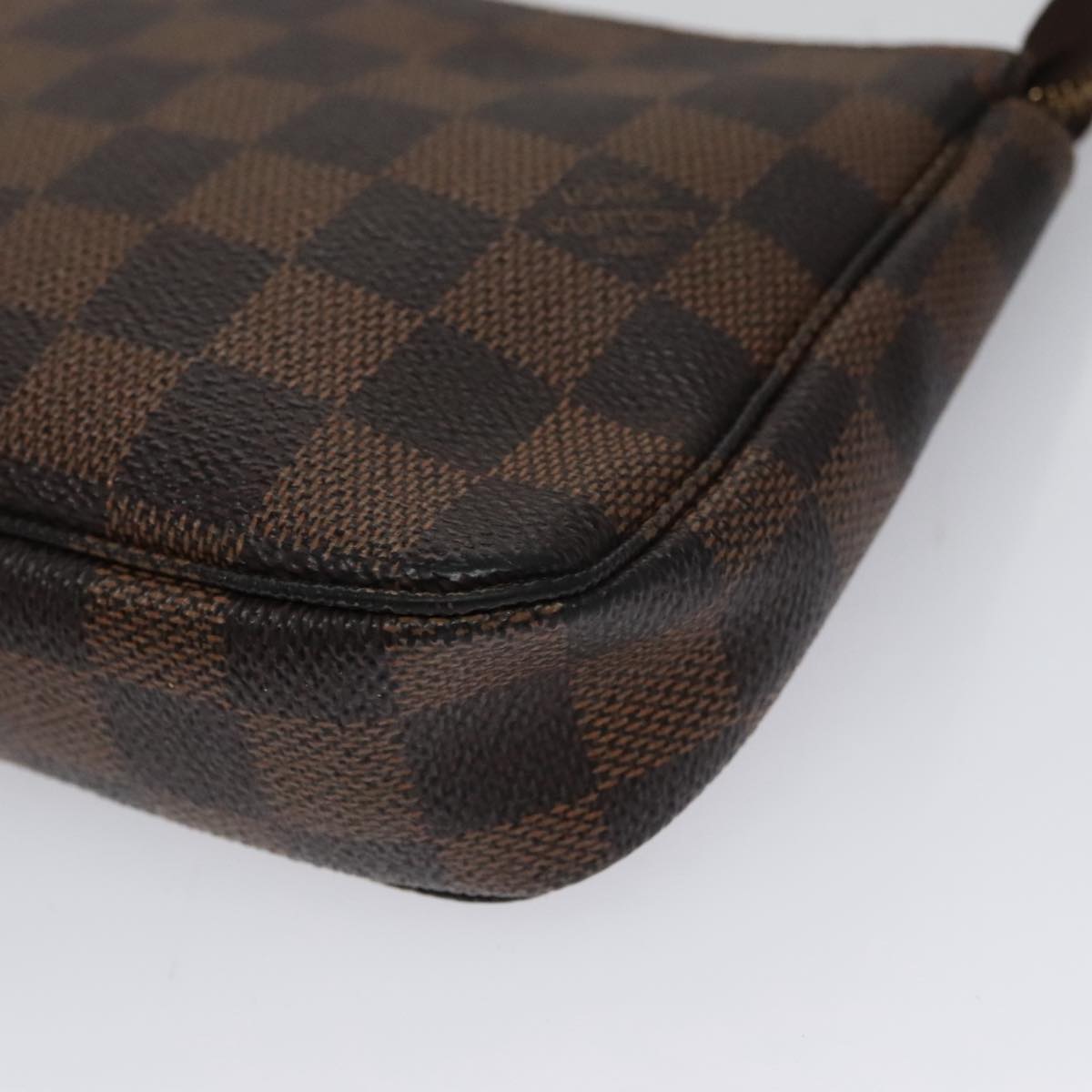 Louis Vuitton Pochette Accessoire, Brown, Canvas, clutch