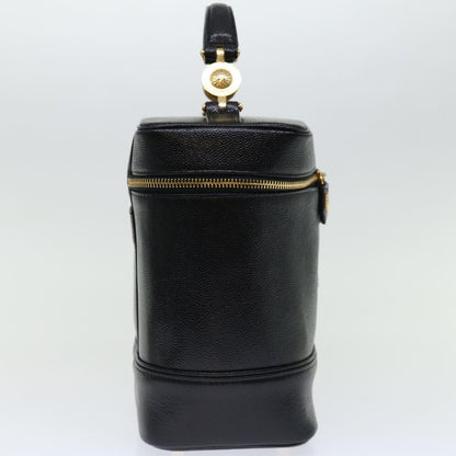 Versace Vanity, Black, Leather, handbag