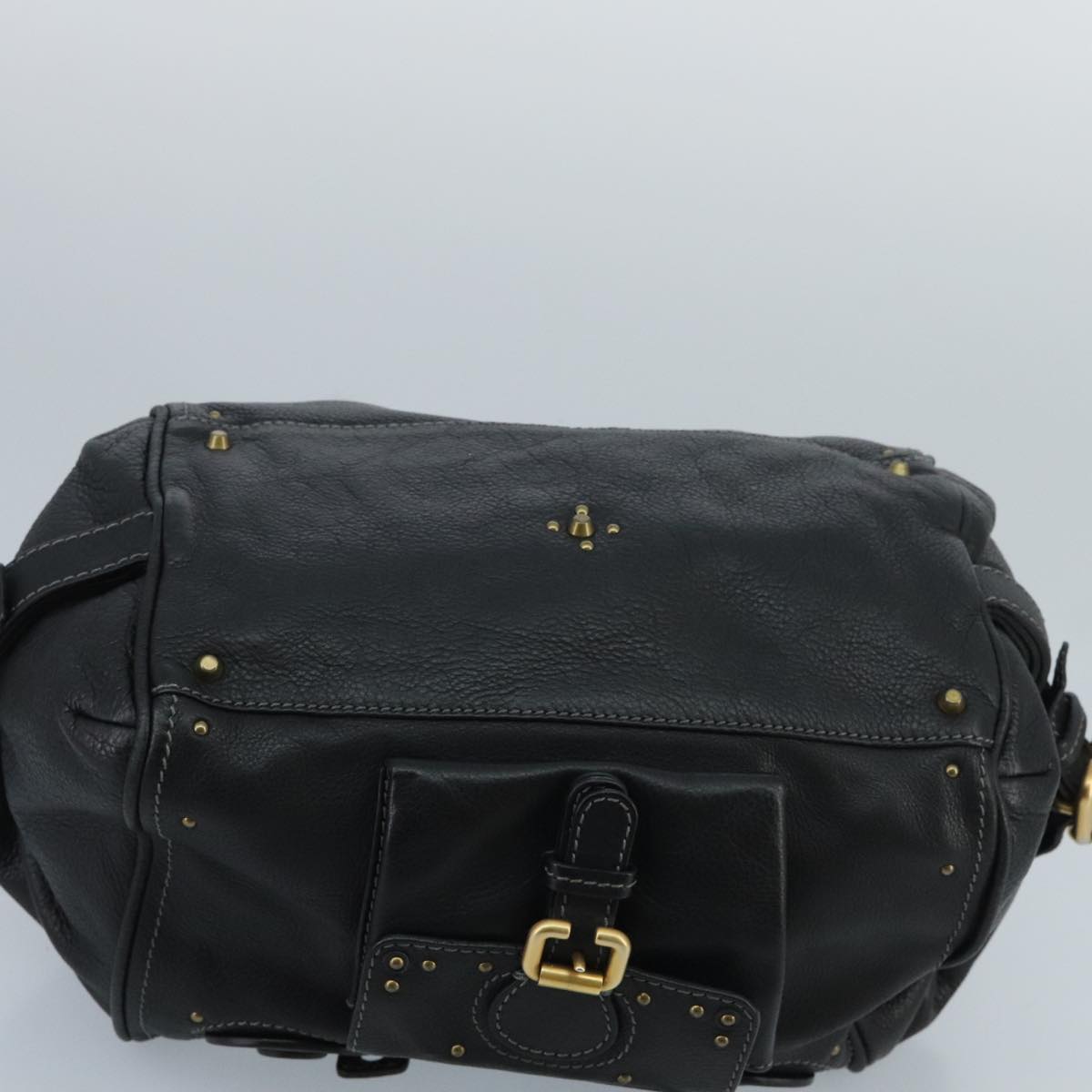 Chloé Paddington, Black, Leather, handbag