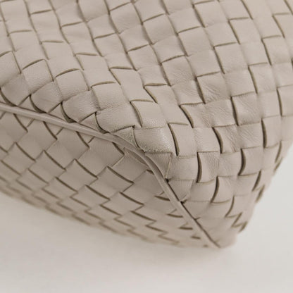 Bottega Veneta Intrecciato, White, Leather, handbag