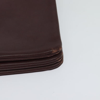 Celine Trio Crossbody Bag Leather, BURGUNDY, LEATHER, Crossbody bag