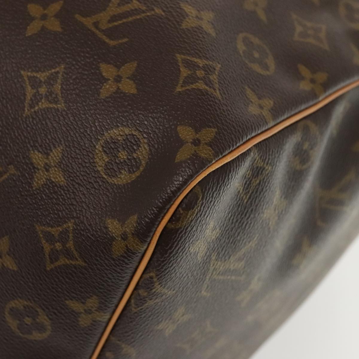 Louis Vuitton Keepall 60, Brown, Canvas, travel