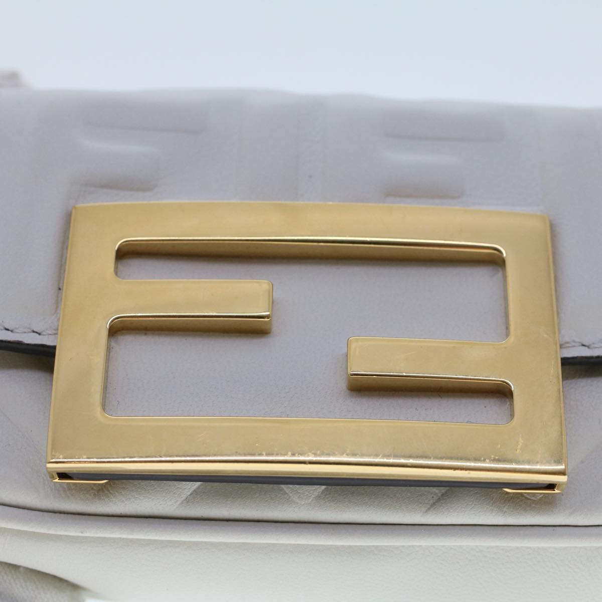 Fendi, White, Leather, shoulder