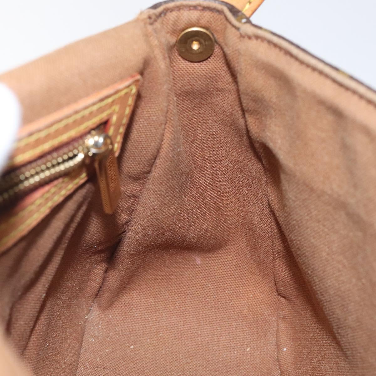 Louis Vuitton Mini looping, Brown, Canvas, shoulder