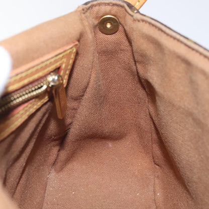 Louis Vuitton Mini looping, Brown, Canvas, shoulder