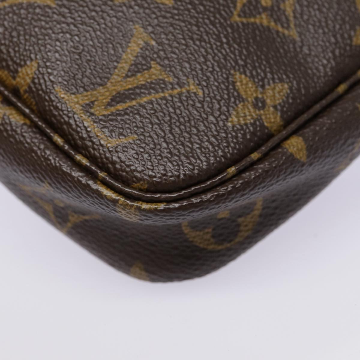 Louis Vuitton Pochette Accessoire, Brown, Canvas, clutch