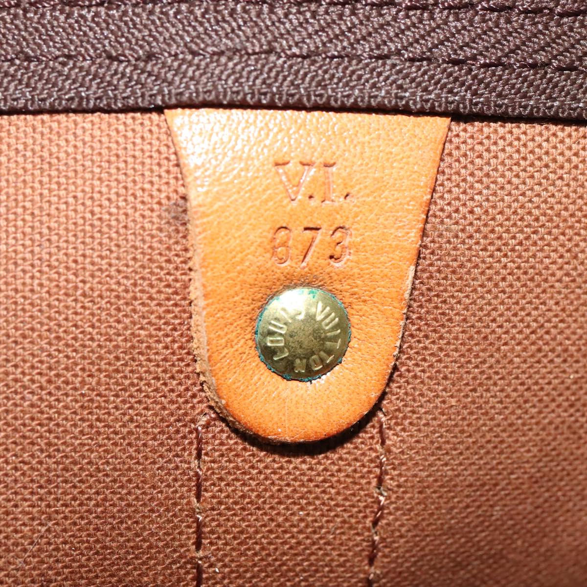 Louis Vuitton Keepall 60, Brown, Canvas, travel