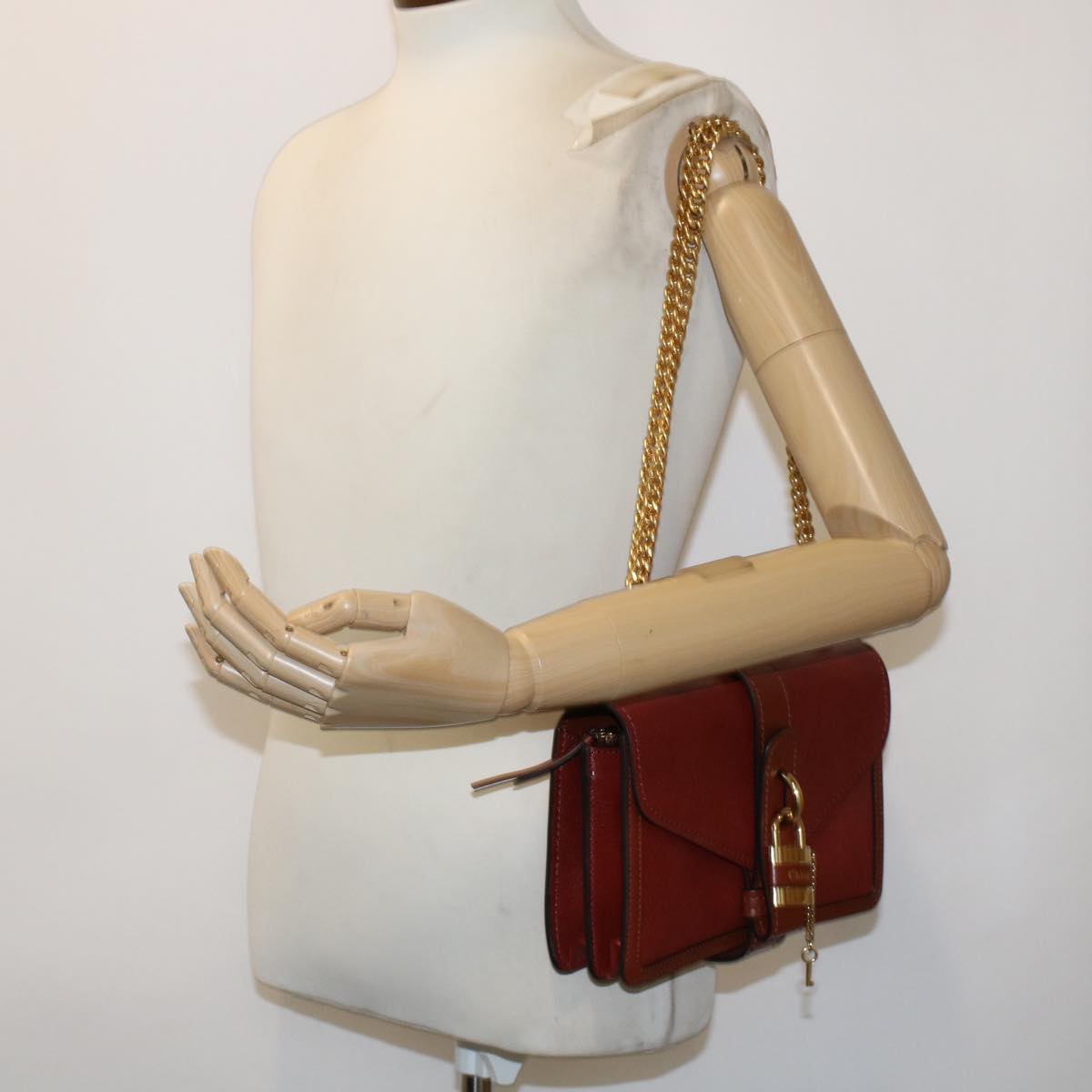 Chloé, Brown, Leather, shoulder