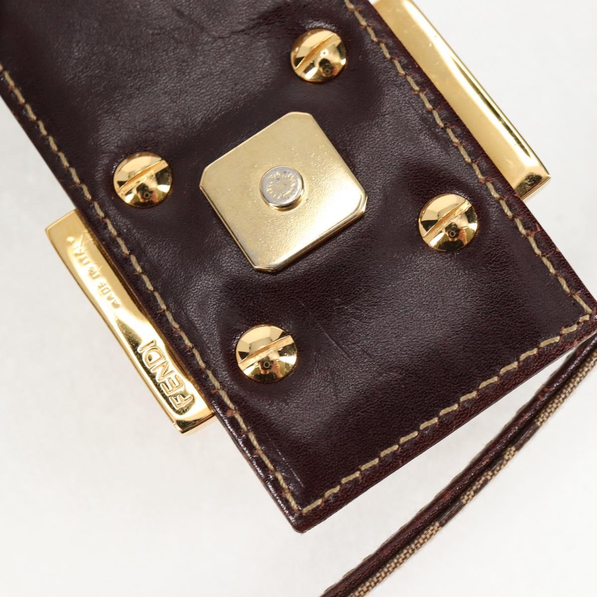 Fendi Zucchino, Brown, Canvas, handbag