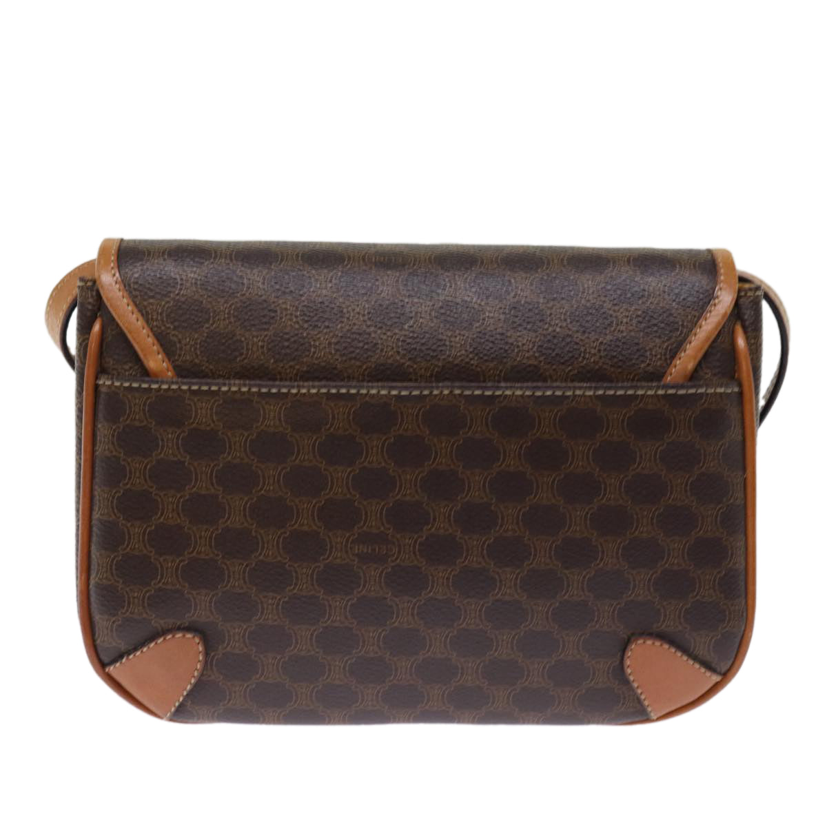 Céline Macadam, Brown, Canvas, shoulder