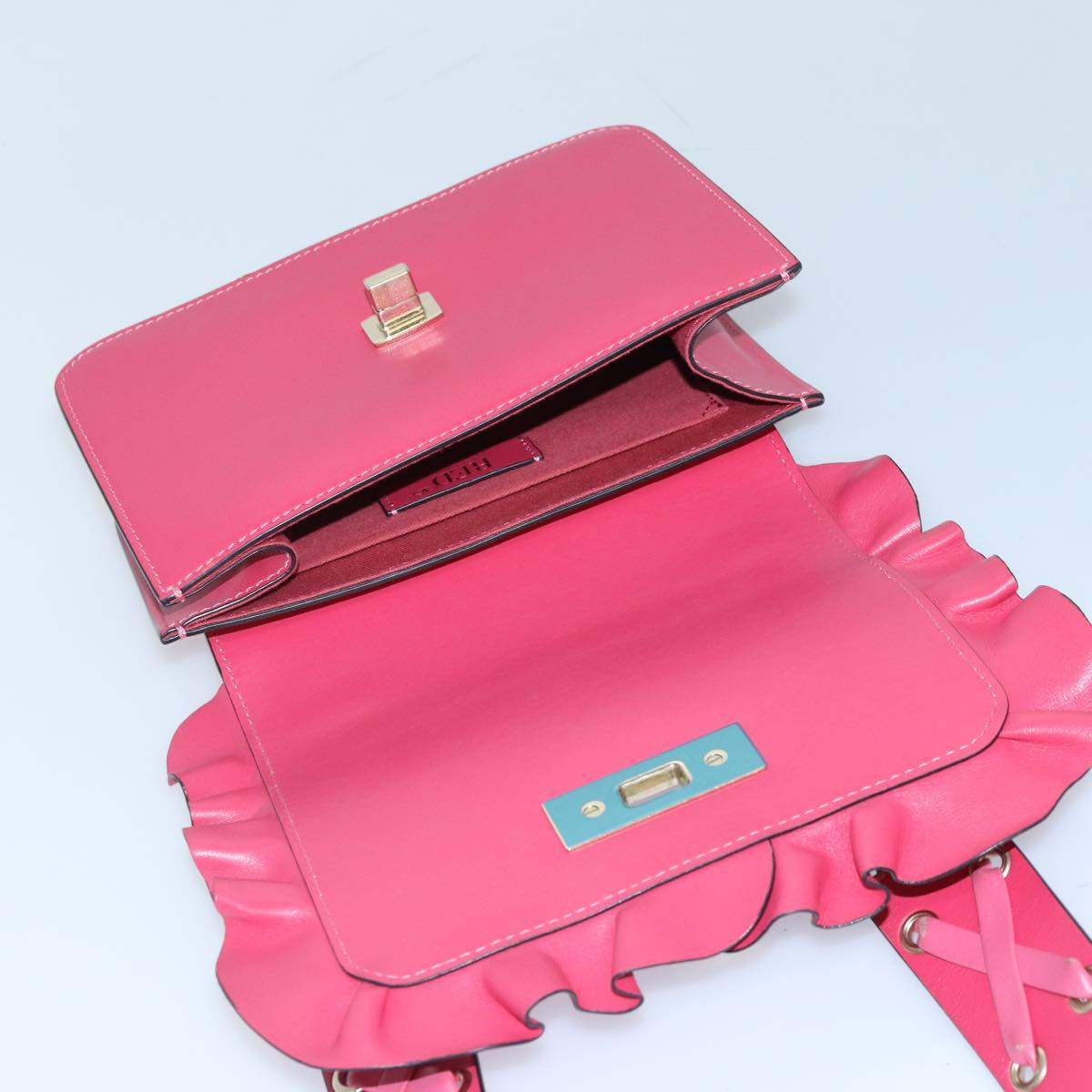 Valentino Garavani -, Pink, Leather, shoulder