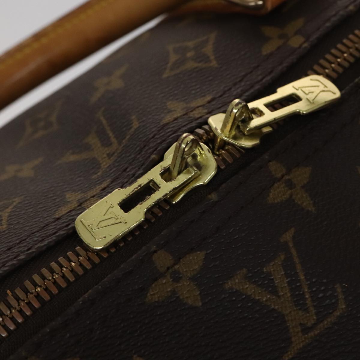 Louis Vuitton Keepall 60, Brown, Canvas, travel