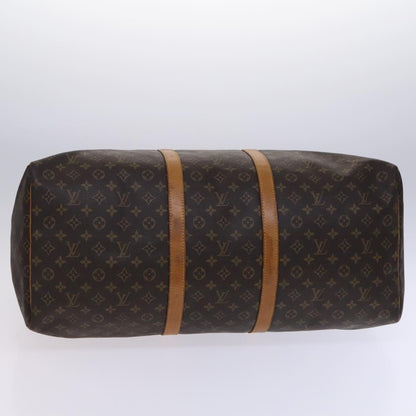 Louis Vuitton Keepall 60, Brown, Canvas, travel