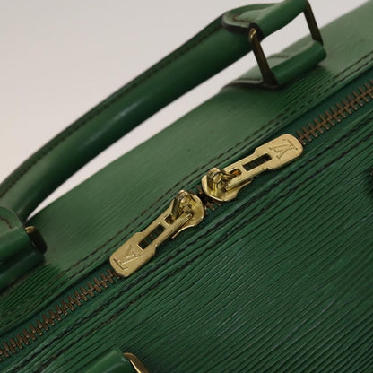Louis Vuitton Keepall 50, Green, Leather, travel